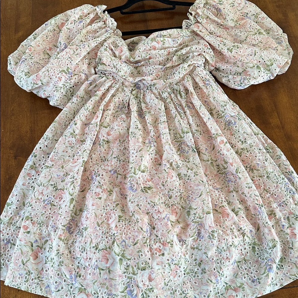 Flowy Boho Puff Sleeve BabyDoll Dress